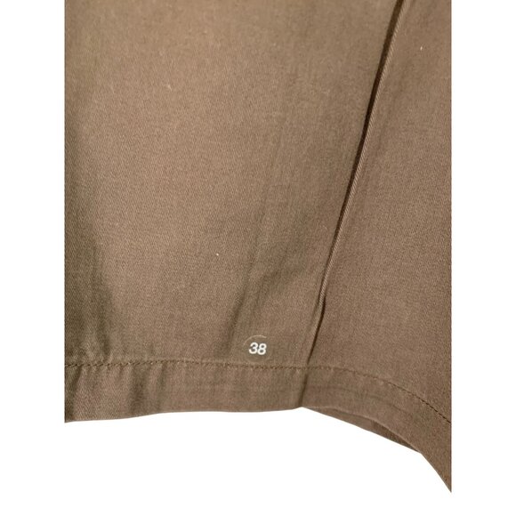 St. Johns Bay Classic Short 38 Brownstone Mens Double Pleats & Back Button Pocke - Picture 7 of 8